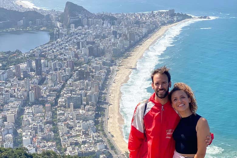 Foto no Morro Dois Irmãos
