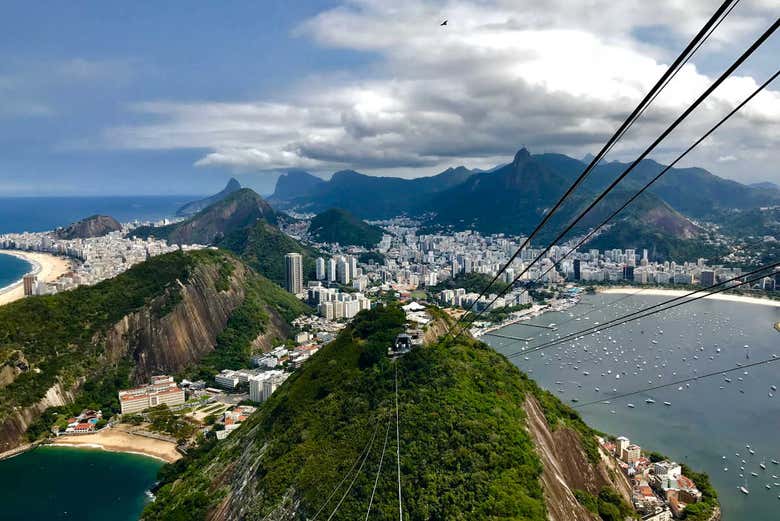 Paisagem do teleférico