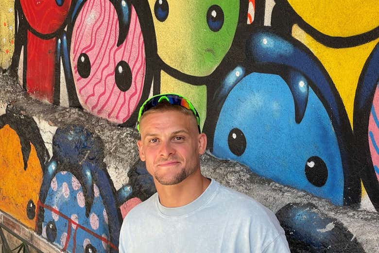 Una foto en el arte ubano de la favela