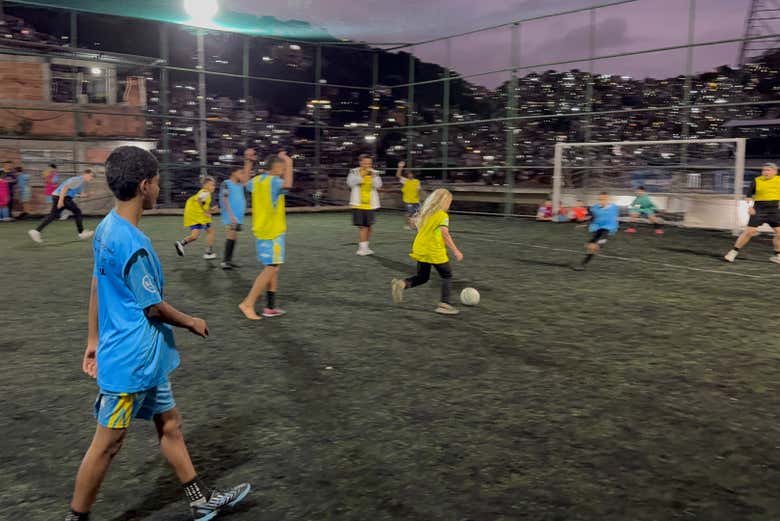 A punto de marcar un gol