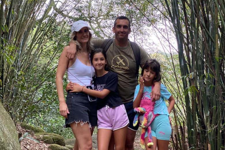Disfrutando de la experiencia en familia