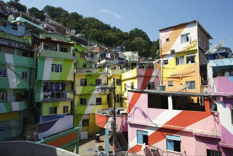 Paisajes de la favela Santa Marta