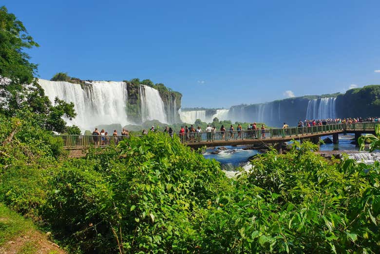 Recorreremos las pasarelas de las Cataratas del Iguazú
