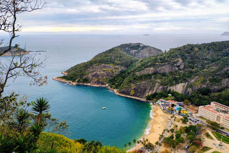 Vista aérea de la playa Vermelha