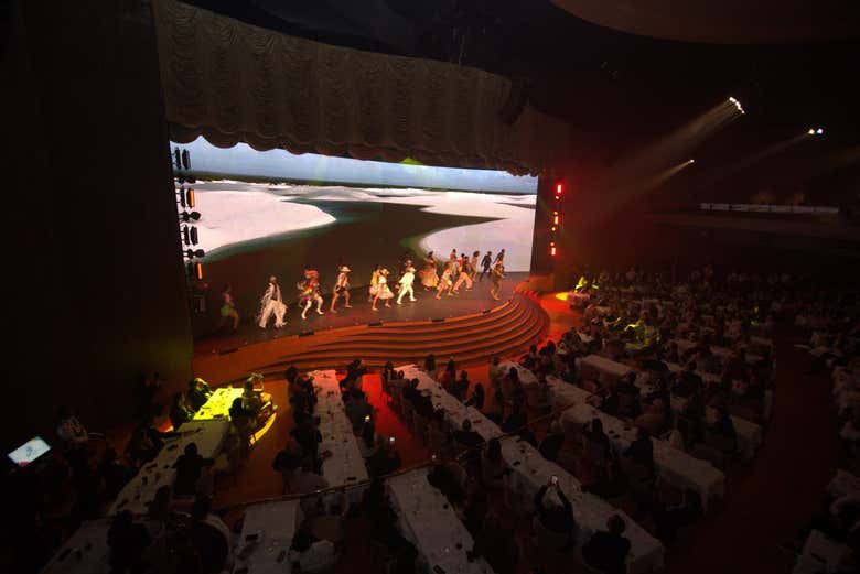 Panorâmica do palco