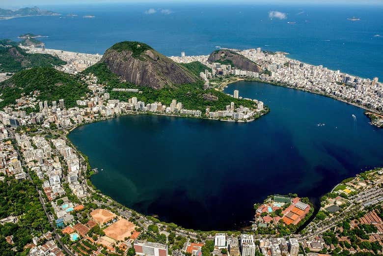 Lagoa Rodrigo de Freitas, na zona sul