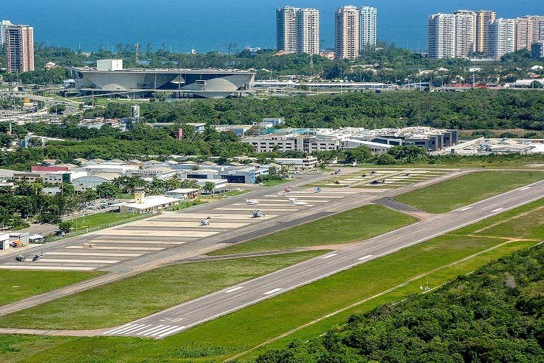 Aeroporto de Jacarepaguá, ponto de saída do passeio