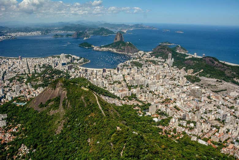 Bairro de Botafogo com as vistas do Pão de Açúcar
