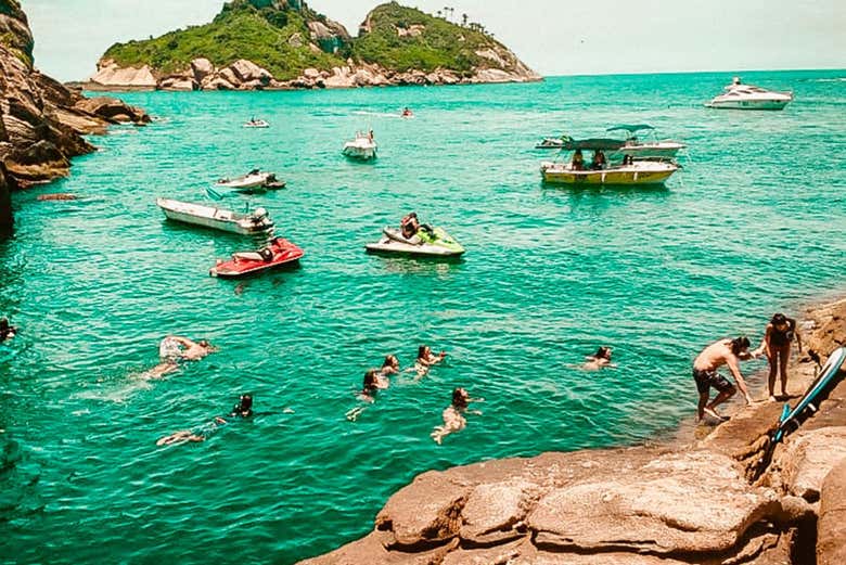 Paisagem das ilhas Tijuca
