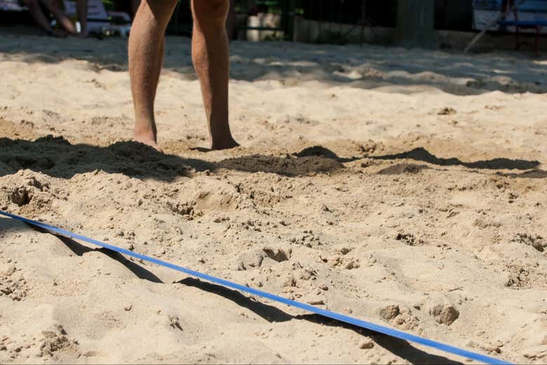 Durante il corso di footvolley