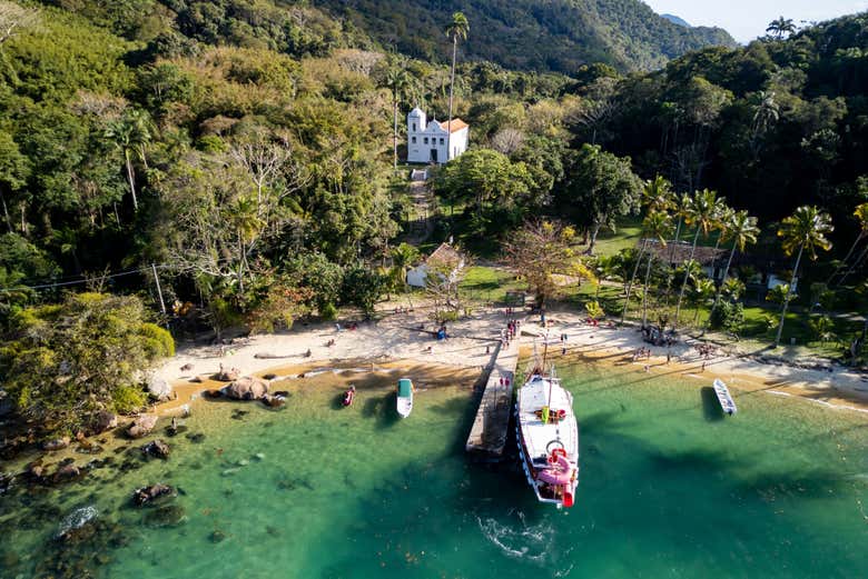 Panorámica de la playa de Freguesia de Santana