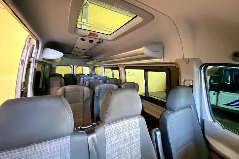 Autobús en el que viajaremos