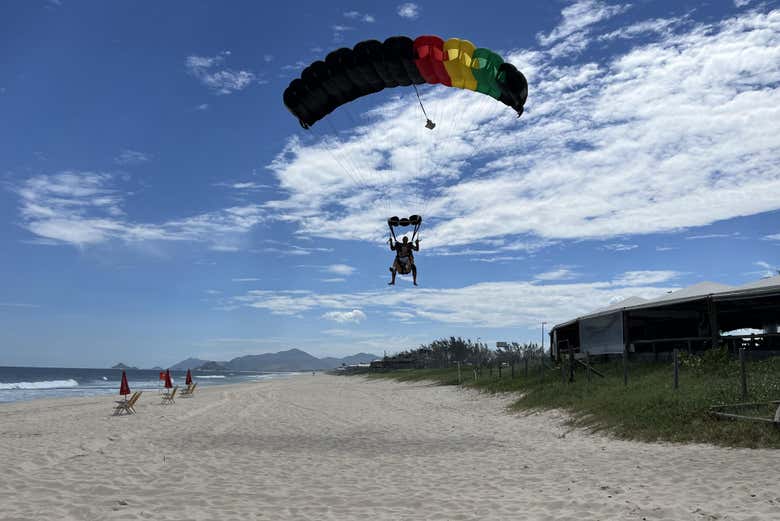 Aterrizando en la playa