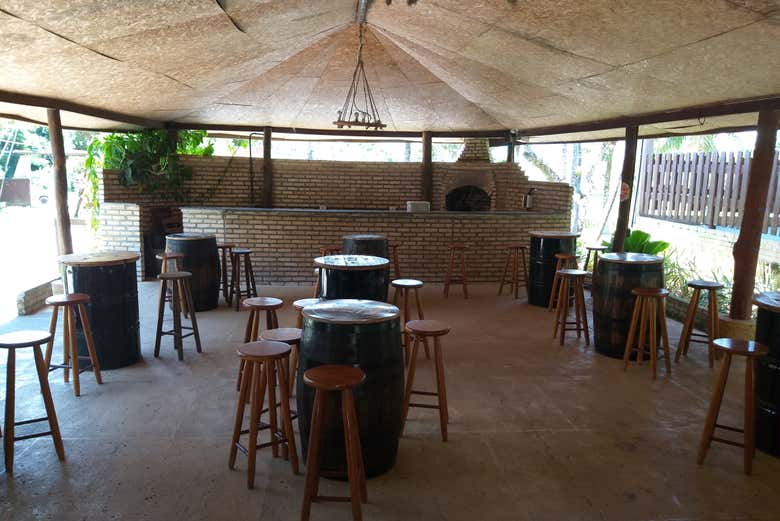 Inside the distillery