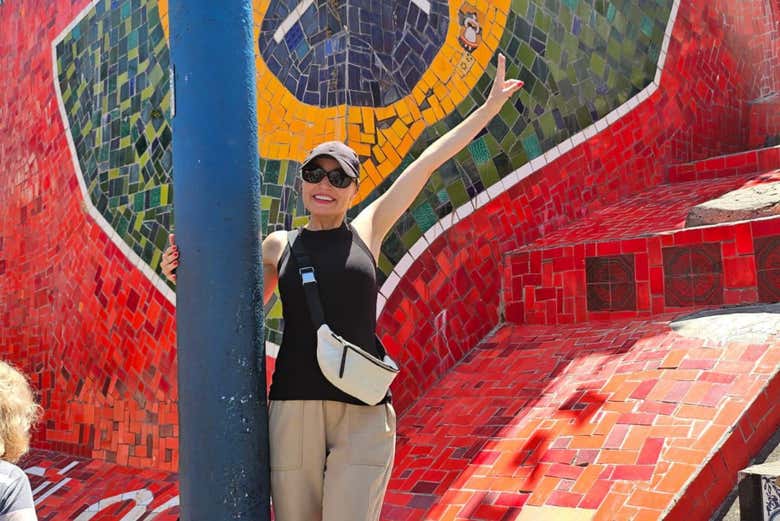 Los mosaicos de la célebre Escalera de Selarón