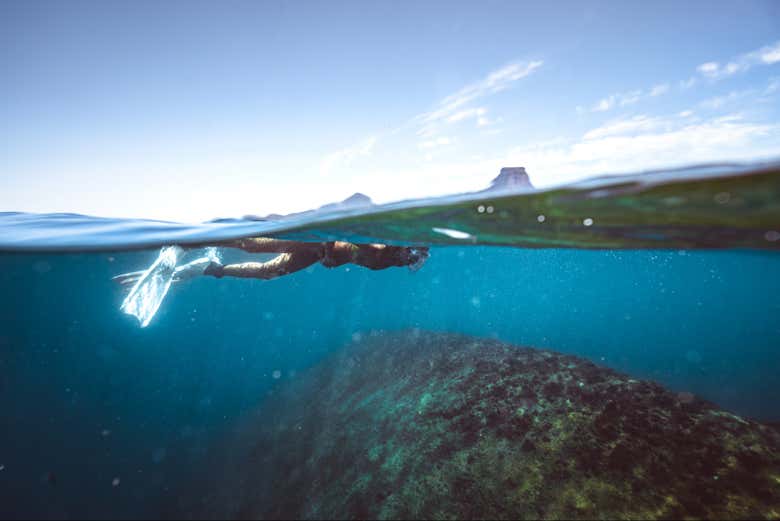 Haremos diferentes paradas para practicar snorkel