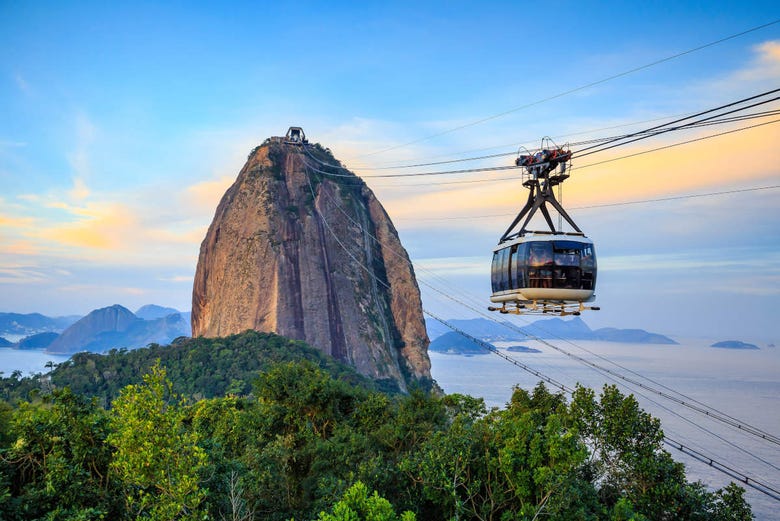 The cable car of Sugarloaf Mountain