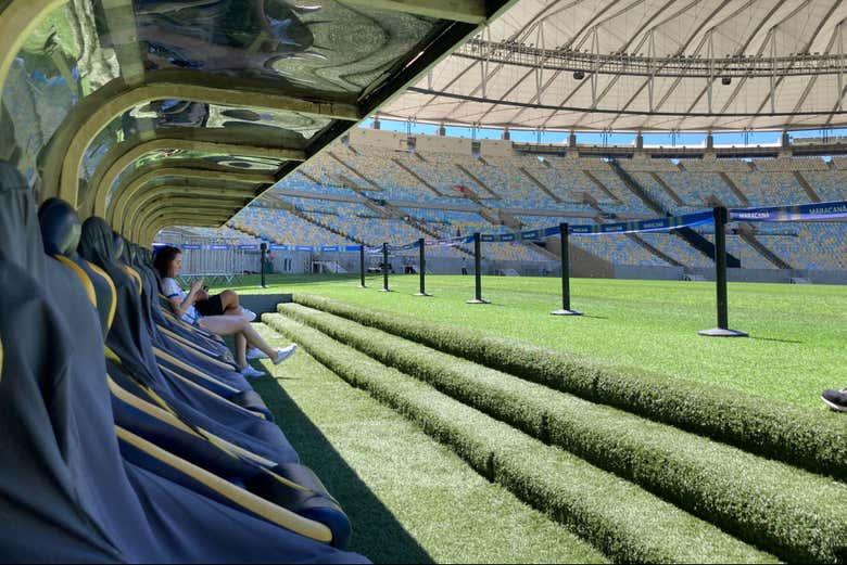 El terreno de juego del Maracaná