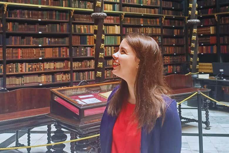 Admirando la colección del Real Gabinete Português