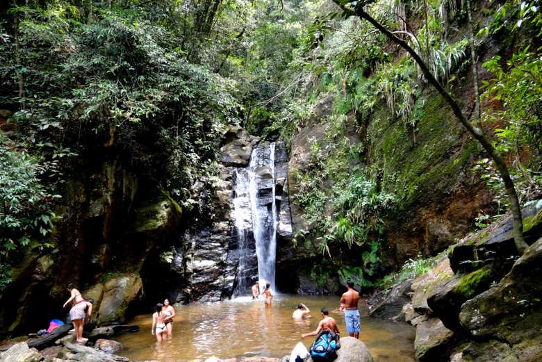 Una de las cascadas del Horto