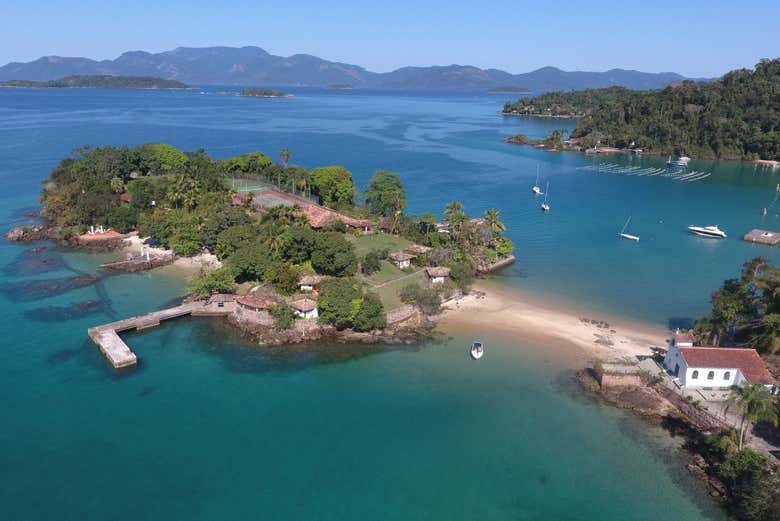 Vista aérea de las playas de Angra dos Reis