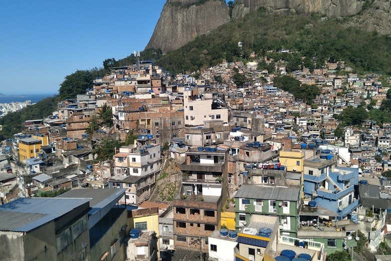 Vistas de la favela de Rocinha