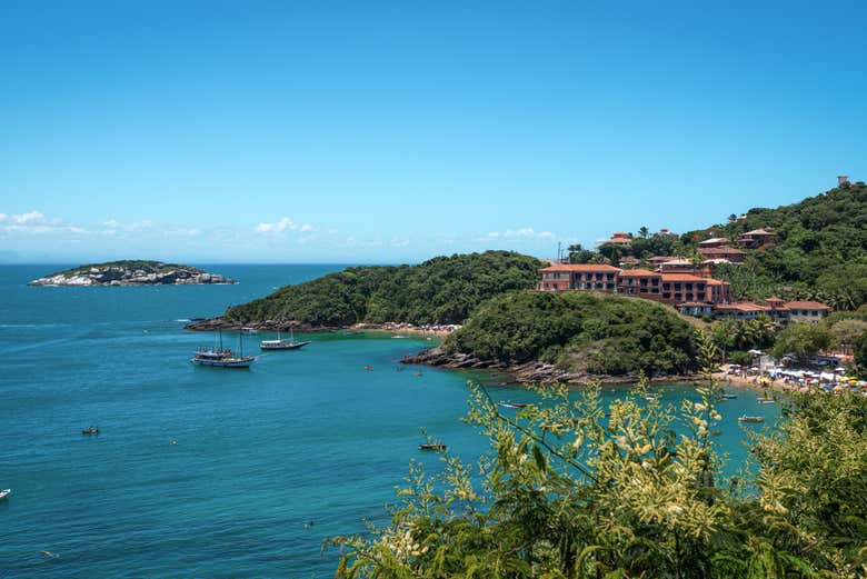 Vue panoramique sur la Praia de João Fernandes