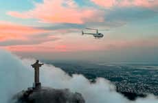 Paseo en helicóptero por el Cristo Redentor