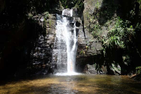 Trilha pelas cachoeiras do Horto