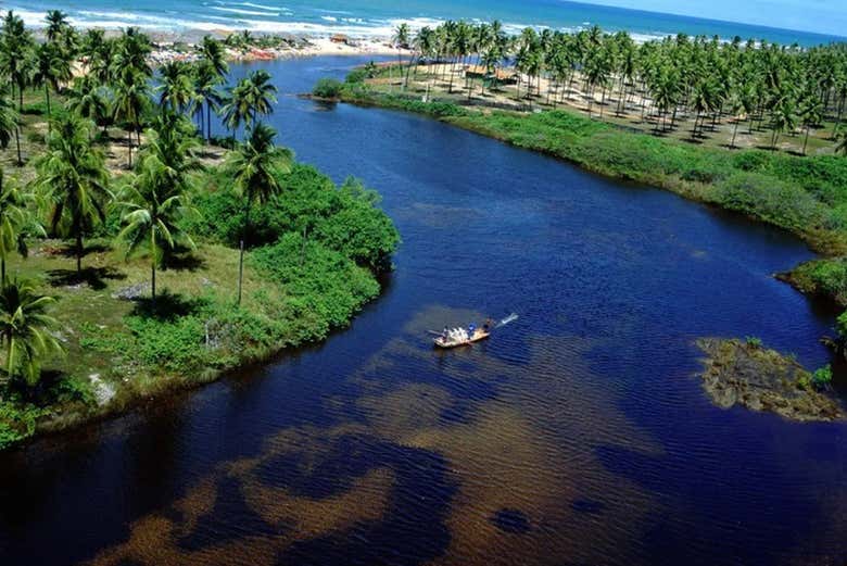 Imbassaí, na costa baiana