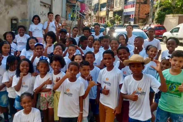 Comunità della favela Saramandaia