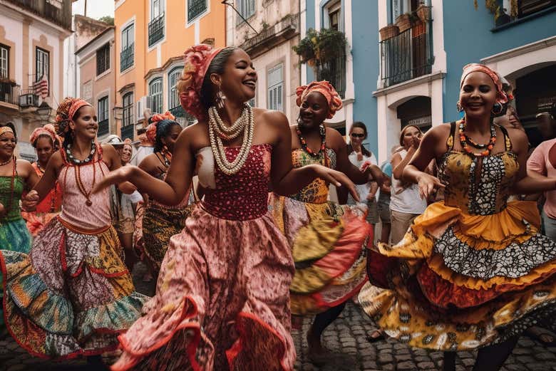 Manifestações culturais no centro histórico