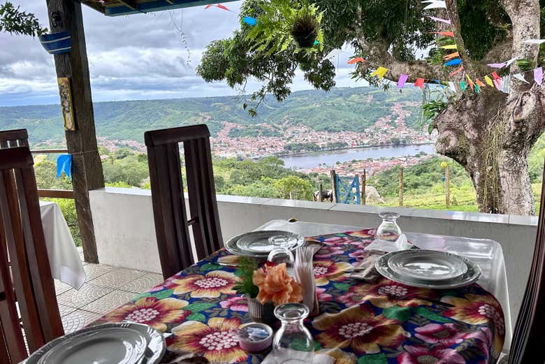 Teremos um almoço com as melhores vistas