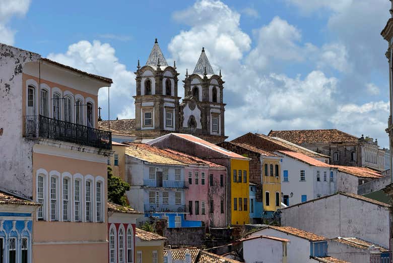 Panorámica de los tejados en Pelourinho