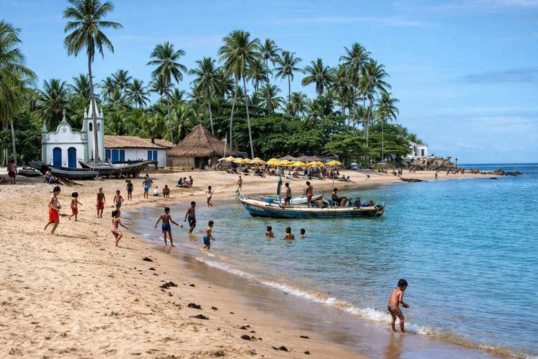 Vue panoramique sur Praia do Forte