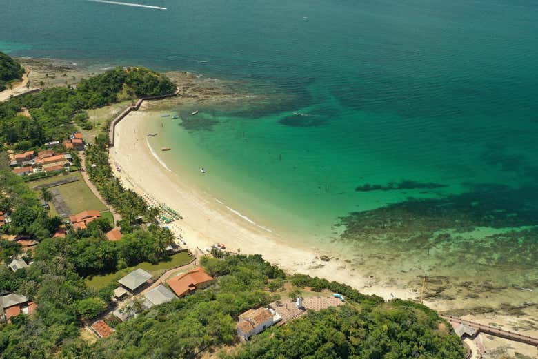 Preciosa vista aréa de este rincón natural