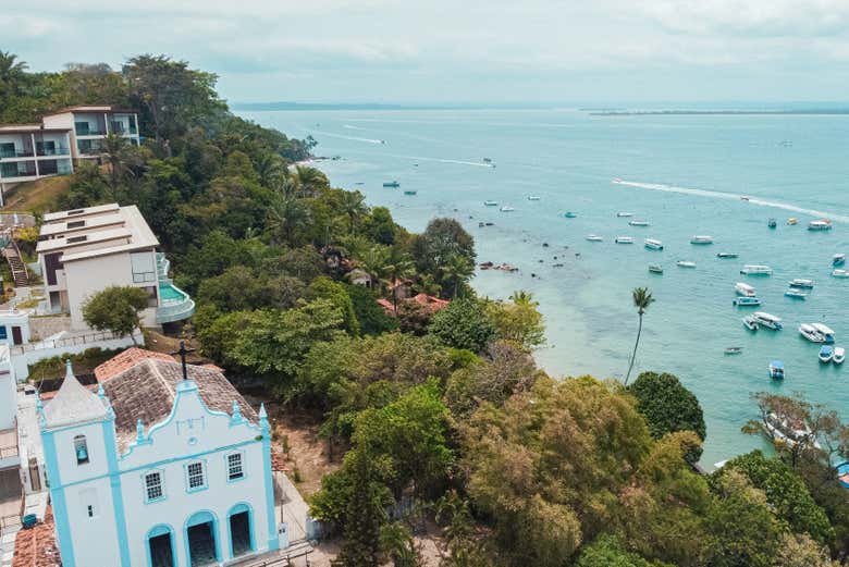 Paisagens da vila de Morro de São Paulo