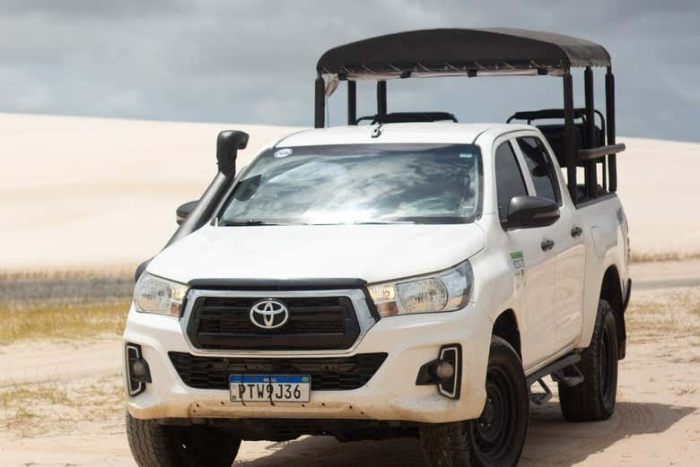 O veículo 4x4 em que viajaremos