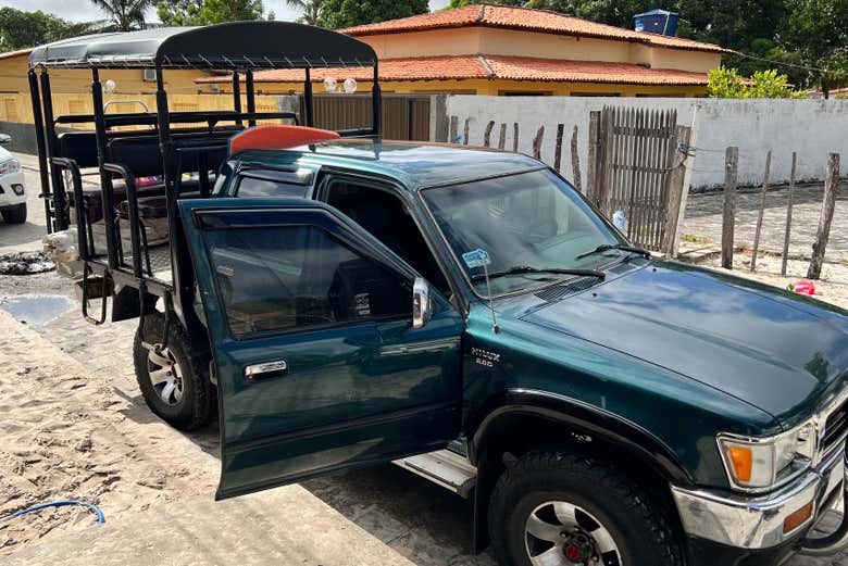 Veículo para o tour