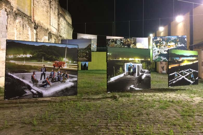 Open-air evening exhibition