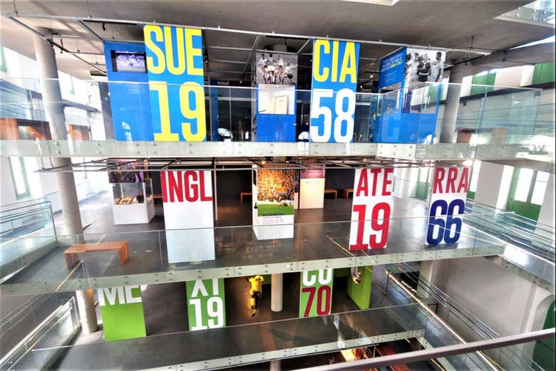 World cup section at the Santos museum