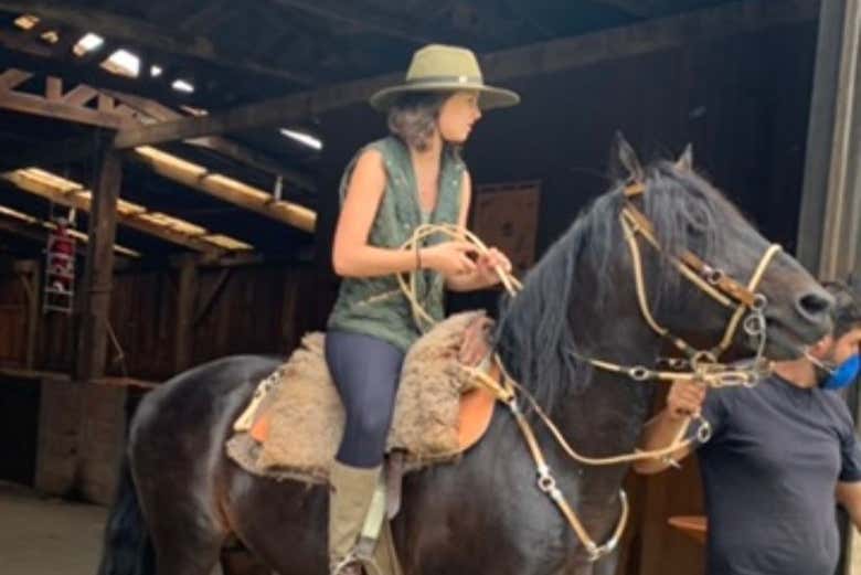 Começando o passeio a cavalo
