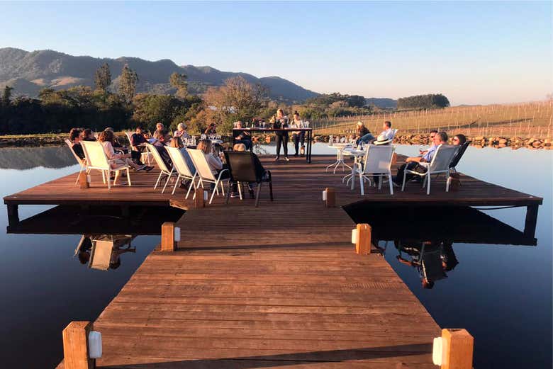 Durante a degustação