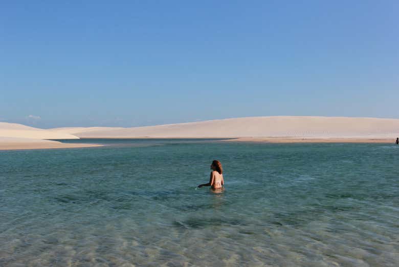Take a dip in the turquoise waters