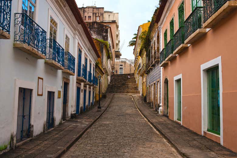 Calle del centro histórico de São Luís