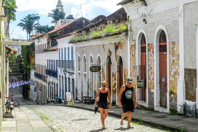 Desfrutando o free tour pelo centro histórico de São Luis