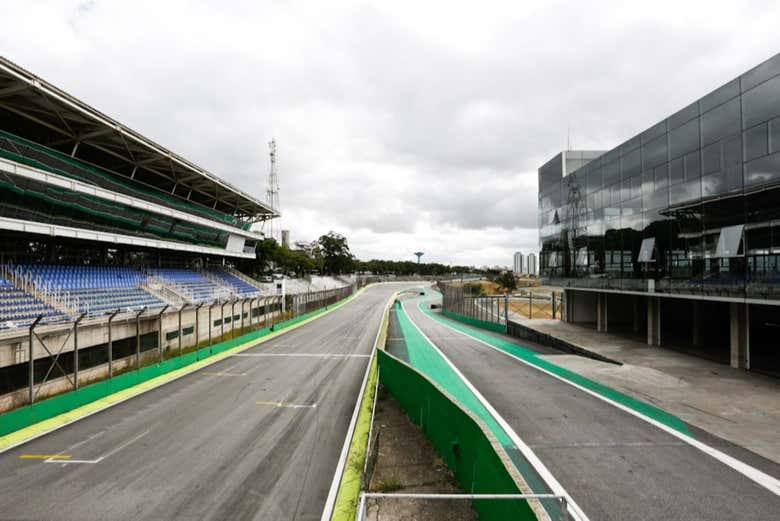 Inside the Interlagos racetrack