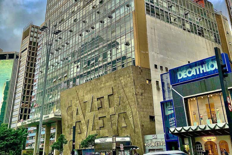 Fachada do prédio da TV Gazeta, na Avenida Paulista