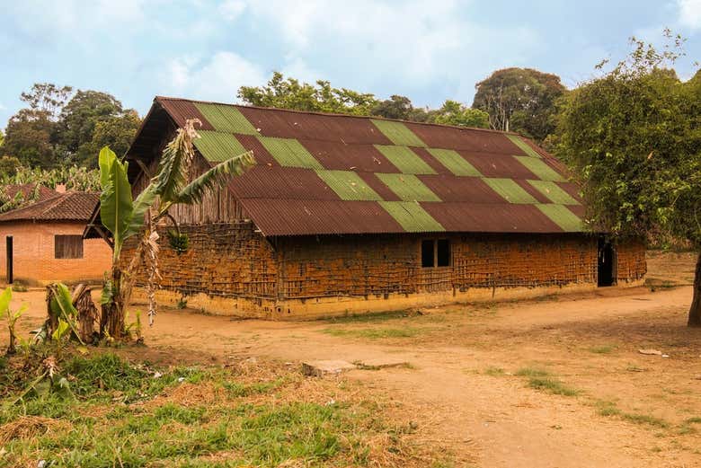 Casa na aldeia guarani
