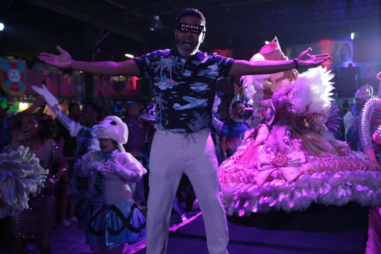 Ambiente de la escuela de samba